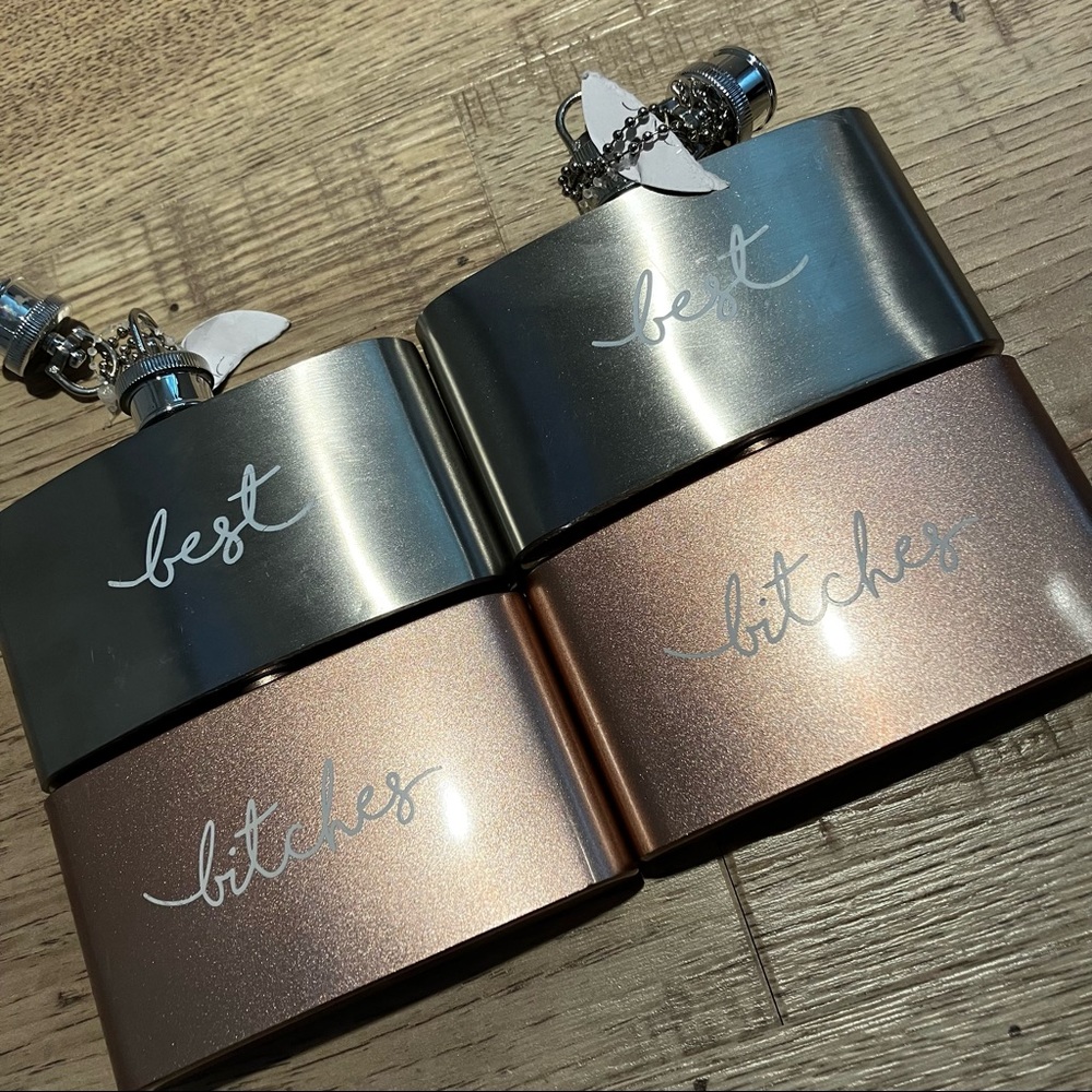 Best Bitches Flask Set